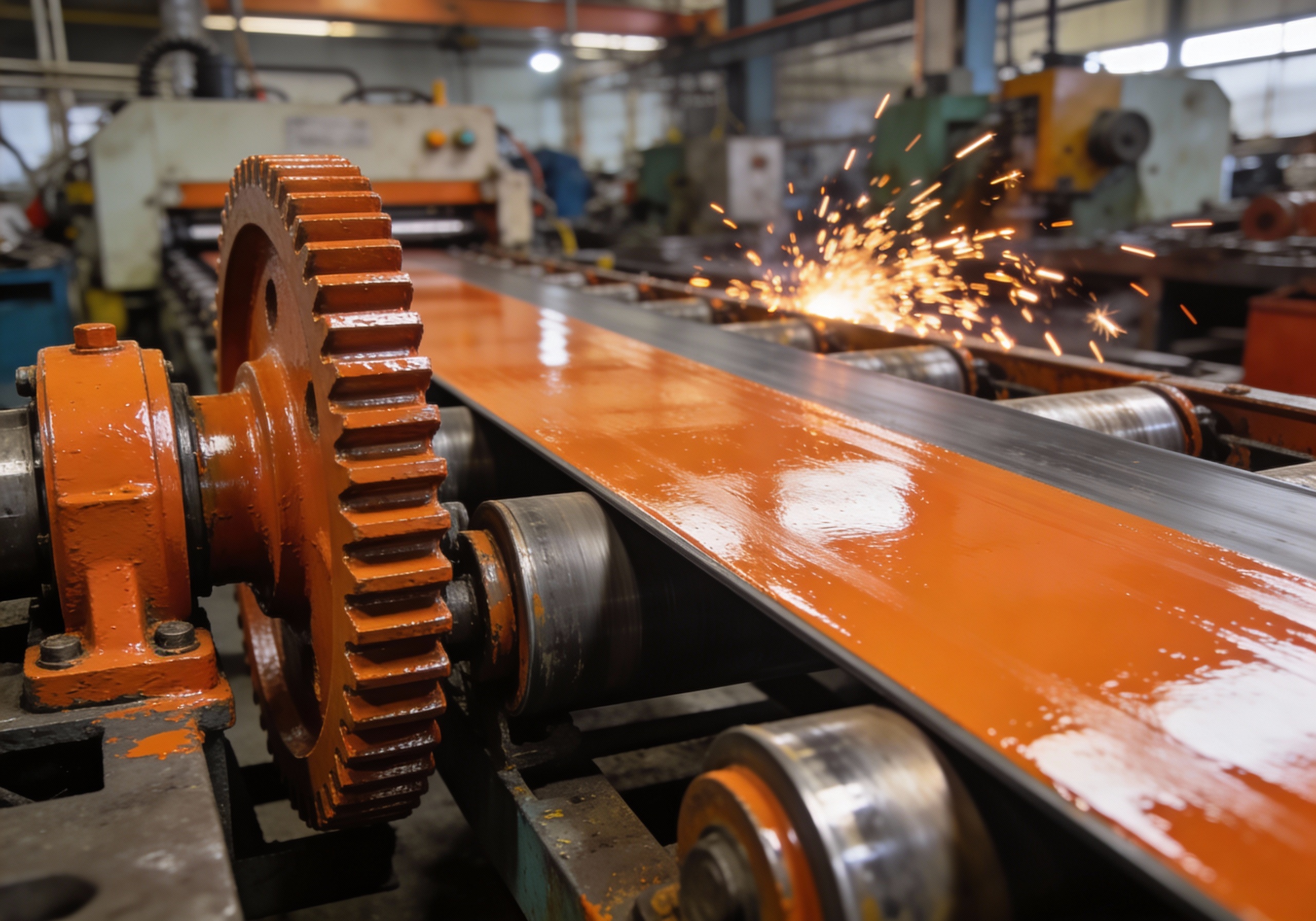 Industrial Machinery with Protective color Coating